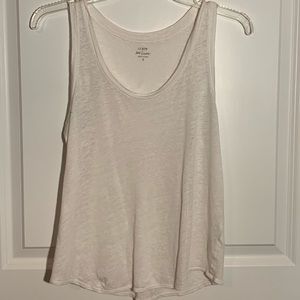 White J crew tank top